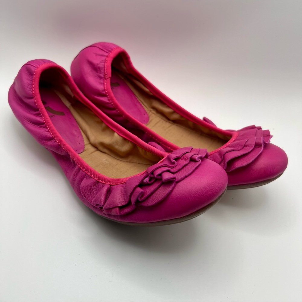 Report ilana Pink Ruffled Ballet Flats